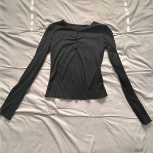 Simple Button Long Sleeve